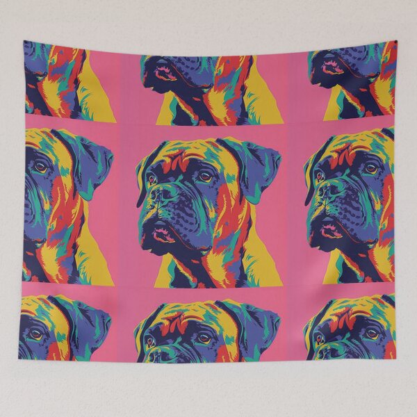 Item preview, Pop art Bullmastiff puppy dog designed and sold by MendaciousMina.