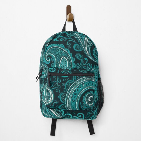 Item preview, Teal and Emerald Blue Intricate Paisley designed and sold by Harmonic_Layers.