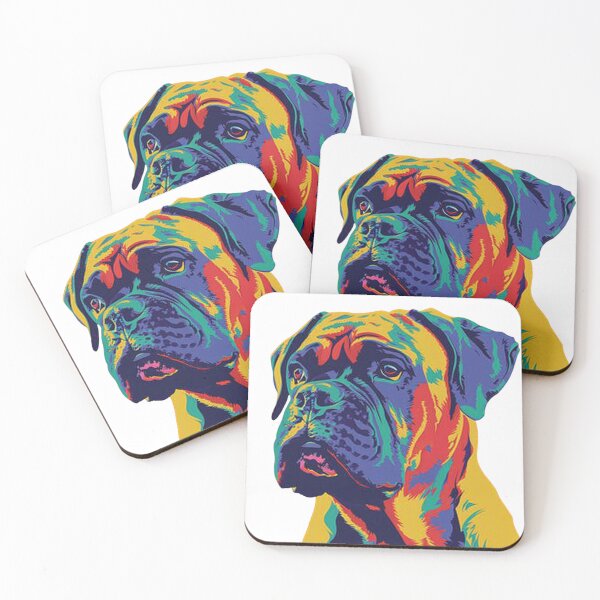Item preview, Pop art Bullmastiff puppy dog designed and sold by MendaciousMina.
