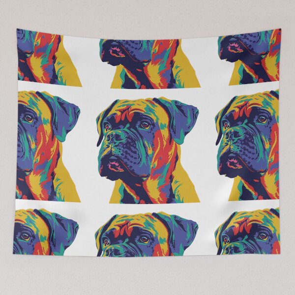 Item preview, Pop art Bullmastiff puppy dog designed and sold by MendaciousMina.