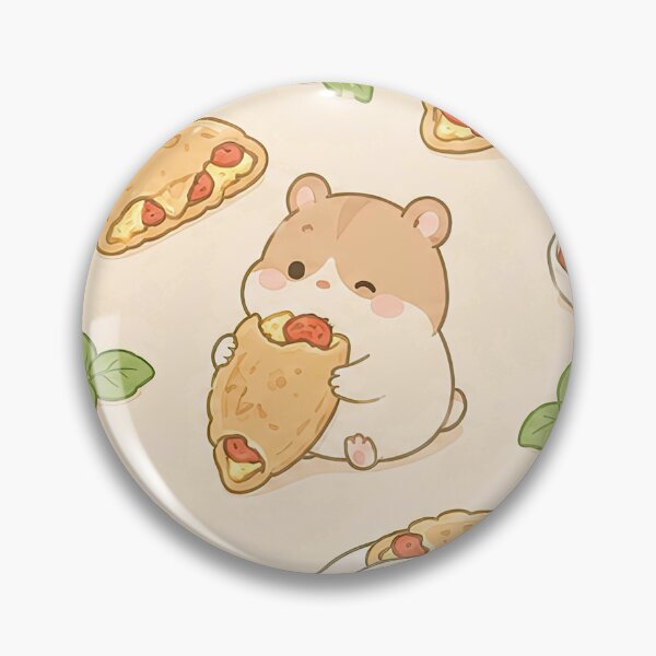 Item preview, Kawaii Hamster Mini Calzone Food Pattern designed and sold by Soft Berry Studio.