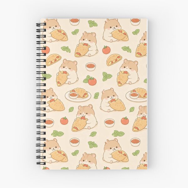 Item preview, Kawaii Hamster Mini Calzone Food Pattern designed and sold by Soft Berry Studio.