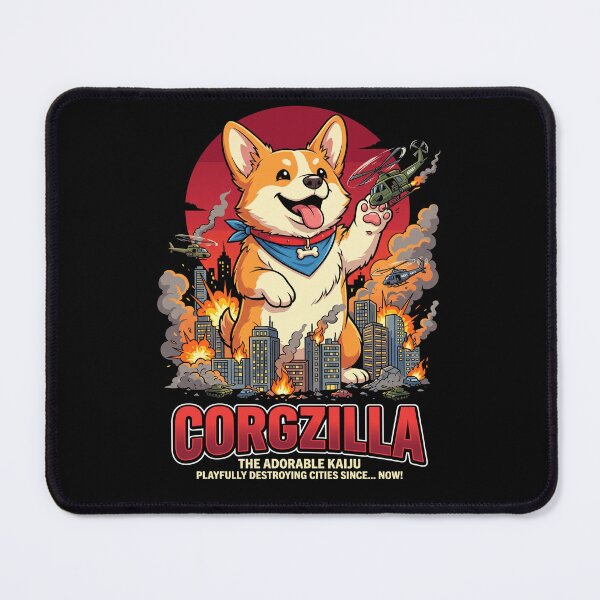 Item preview, Corgzilla Destroying City designed and sold by mylordkep.