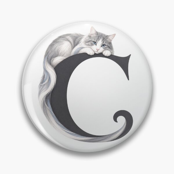Item preview, Letter C Cat Alphabet Art designed and sold by tmoca.