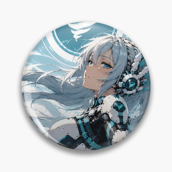 Item preview, Air Element Cyberpunk – Futuristic Anime Mecha Girl designed and sold by Apocalyptic Art Studio.