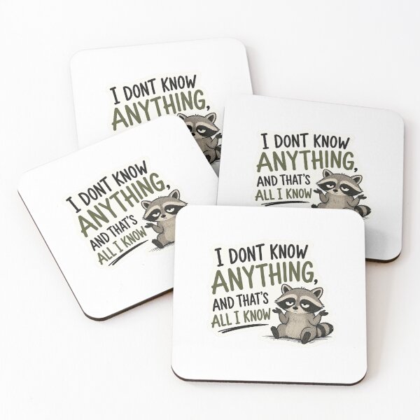 Item preview, I dont know - Raccoon  designed and sold by ThumbUpDesigns.