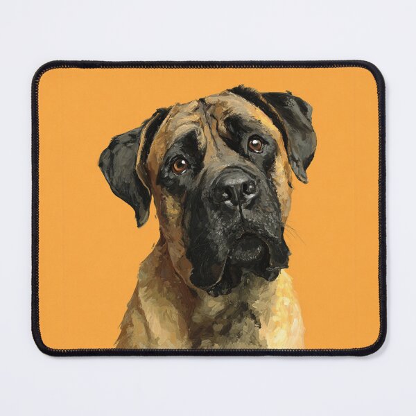 Item preview, Bullmastiff puppy dog painting designed and sold by MendaciousMina.
