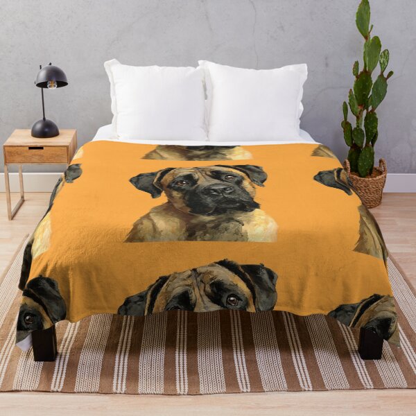 Item preview, Bullmastiff puppy dog painting designed and sold by MendaciousMina.