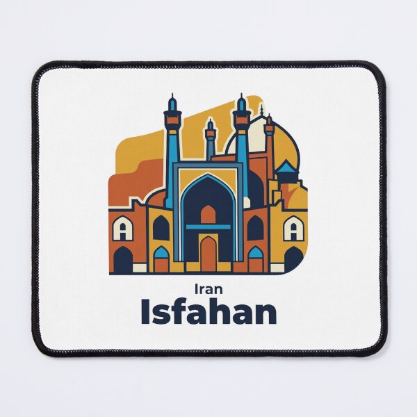 Item preview, Isfahan Imam Mosque Bold Retro Graphic Travel Art designed and sold by Inkworksbyshery.