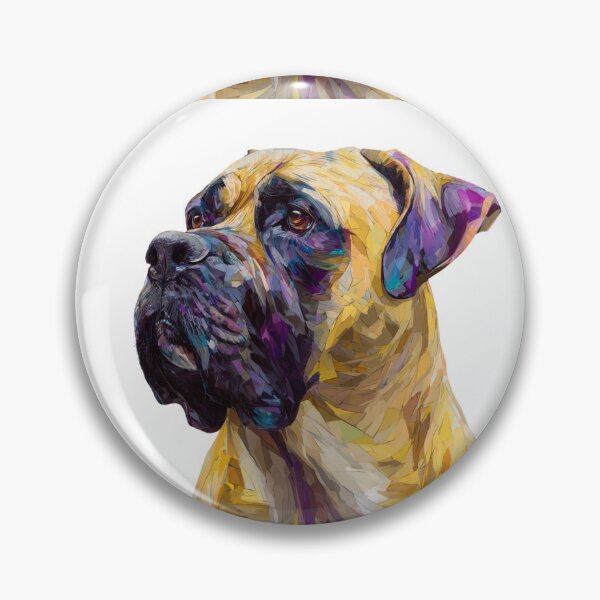 Item preview, Bullmastiff puppy dog painting designed and sold by MendaciousMina.