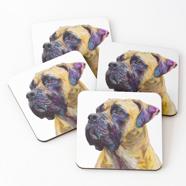 Item preview, Bullmastiff puppy dog painting designed and sold by MendaciousMina.