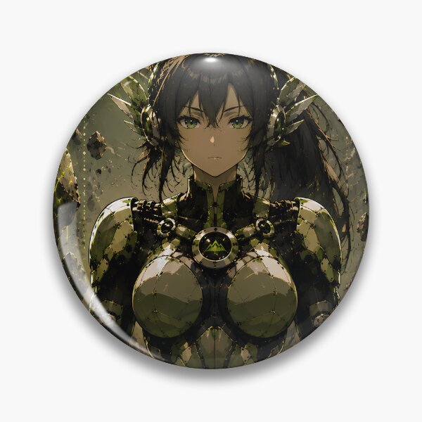 Item preview, Earth Element Cyberpunk – Futuristic Anime Mecha Girl designed and sold by Apocalyptic Art Studio.