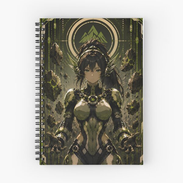 Item preview, Earth Element Cyberpunk – Futuristic Anime Mecha Girl designed and sold by Apocalyptic Art Studio.