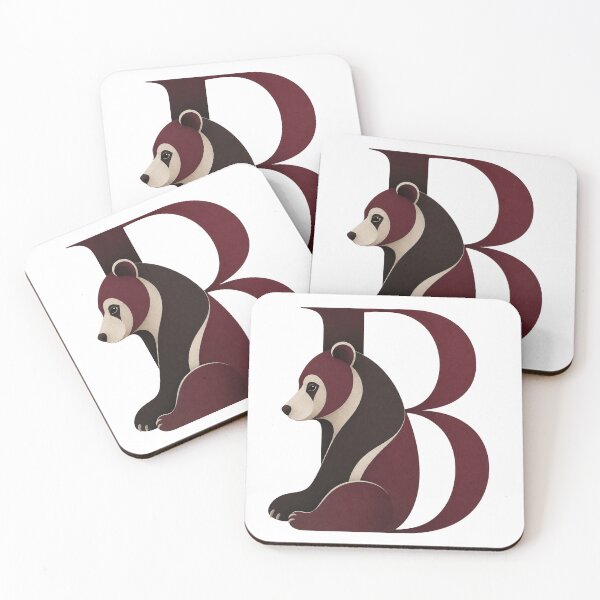 Item preview, Letter B Bear Alphabet Art designed and sold by tmoca.