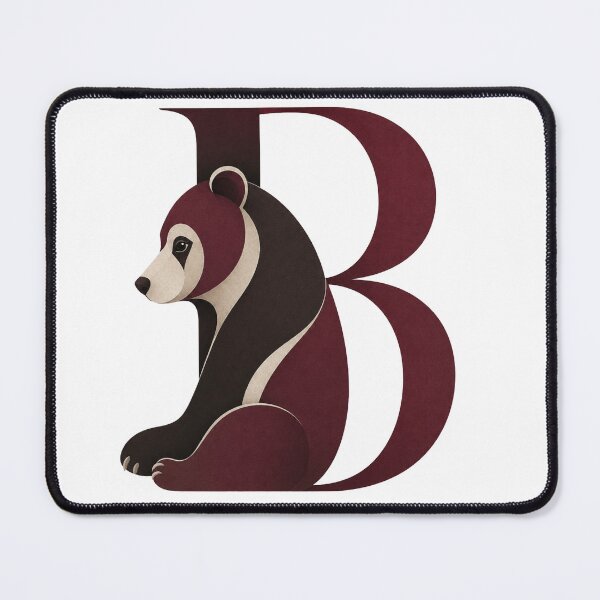 Item preview, Letter B Bear Alphabet Art designed and sold by tmoca.