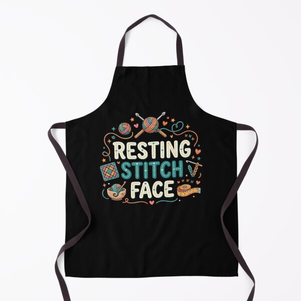 Item preview, Resting Stitch Face - Funny Crochet Knitting Yarn Art designed and sold by MarJul.