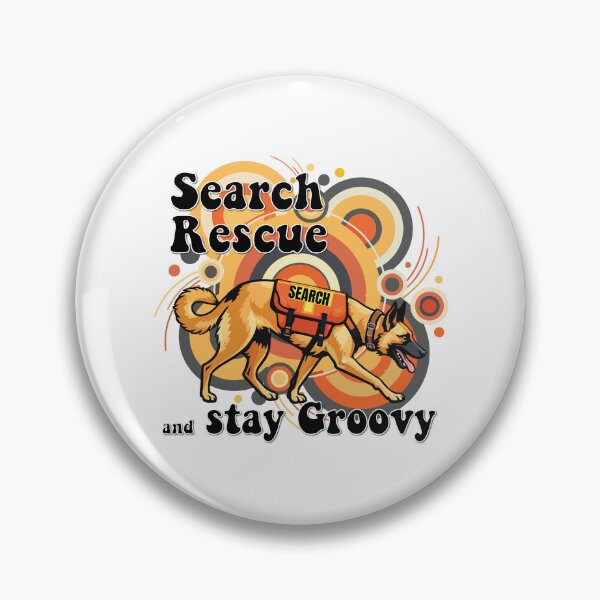 Item preview, Search and Rescue K9 Shepherd Retro Design designed and sold by Bluek9sDesign.