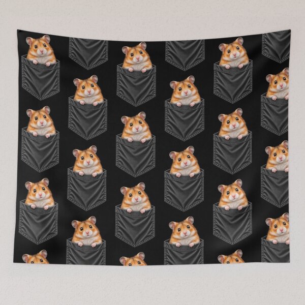 Item preview, Hamster in a black pocket designed and sold by yayor.