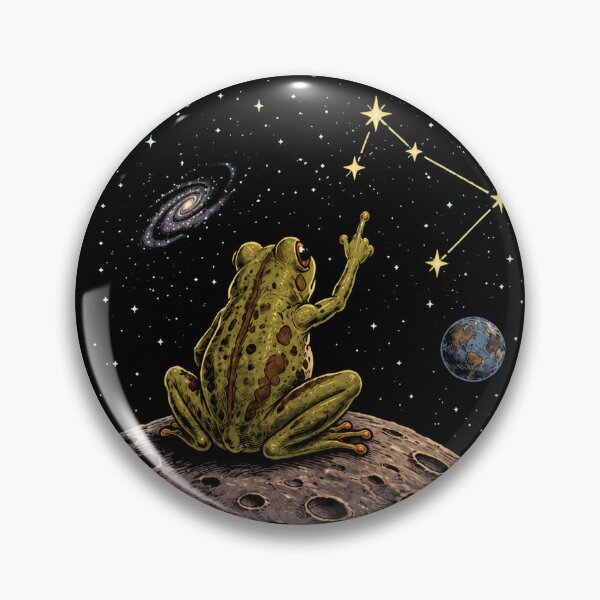 Item preview, Frog on the moon designed and sold by Konvero.