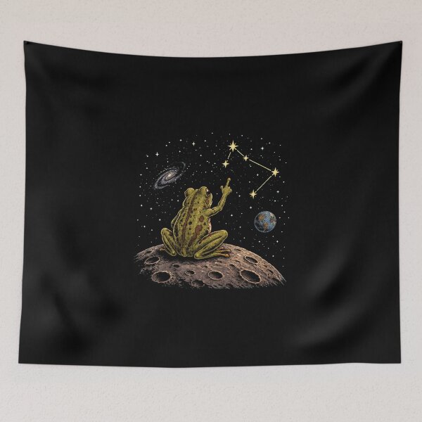 Item preview, Frog on the moon designed and sold by Konvero.
