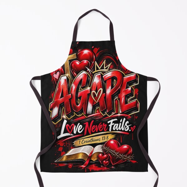 Item preview, Agape Love Never Fails Christian Valentine designed and sold by ButterflyHolly Resource.