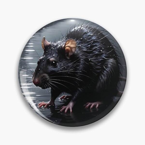 Item preview, Mystical rat in a foggy, dark tunnel with water designed and sold by Mystic-Art-2.