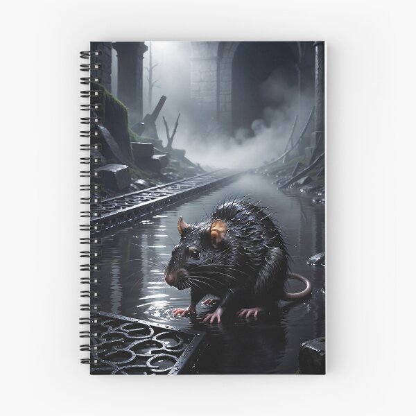 Item preview, Mystical rat in a foggy, dark tunnel with water designed and sold by Mystic-Art-2.