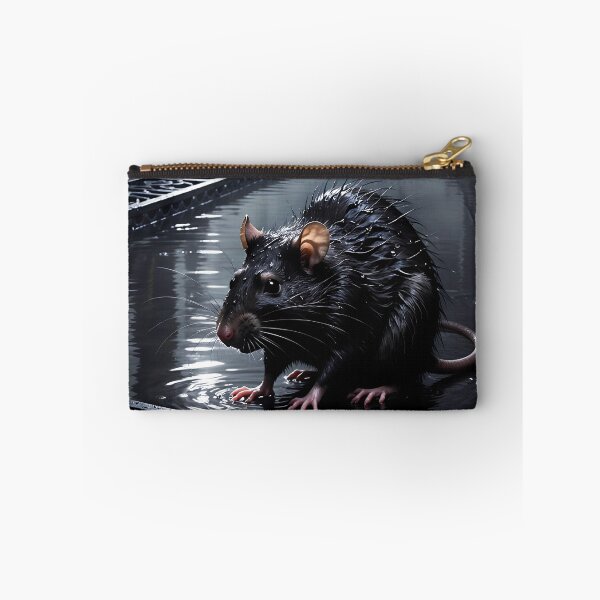 Item preview, Mystical rat in a foggy, dark tunnel with water designed and sold by Mystic-Art-2.