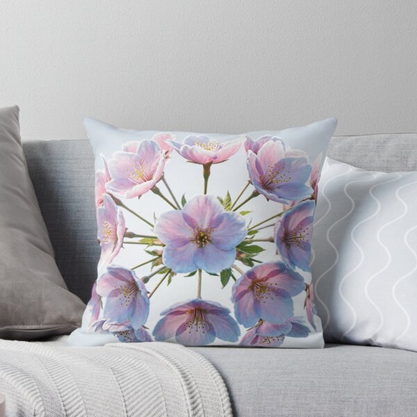 Item preview, Circular Baby Blue Flower Mandala designed and sold by IntelliMindDesigns.