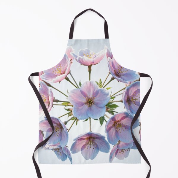 Artikelvorschau, Kreisförmiges Mandala aus hellblauen Blumen entworfen und verkauft von IntelliMindDesigns.