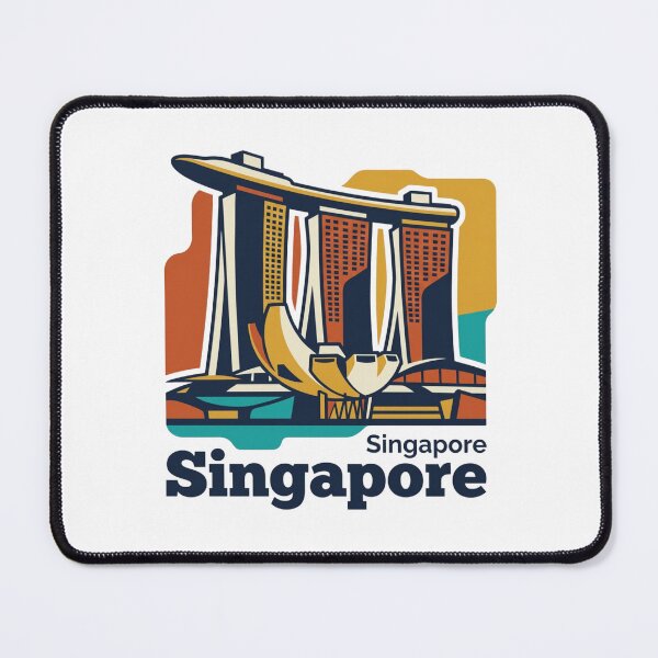 Item preview, Singapore Marina Bay Sands Bold Retro Graphic Art designed and sold by Inkworksbyshery.