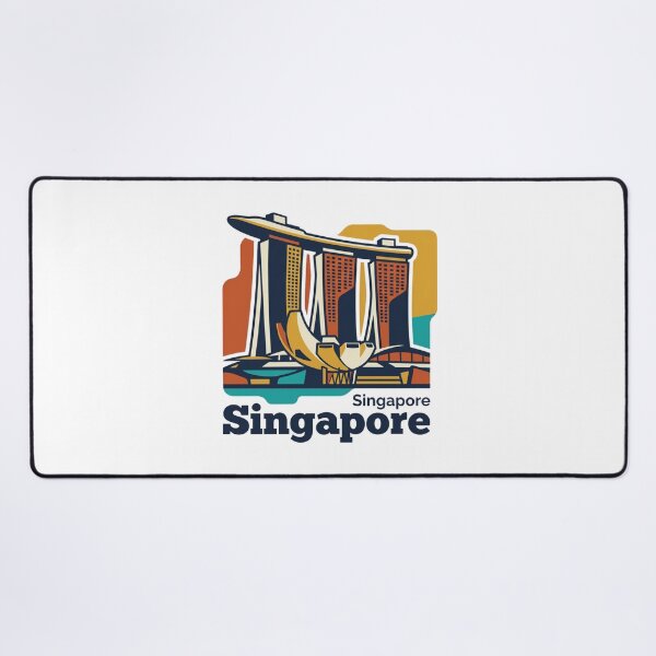 Item preview, Singapore Marina Bay Sands Bold Retro Graphic Art designed and sold by Inkworksbyshery.