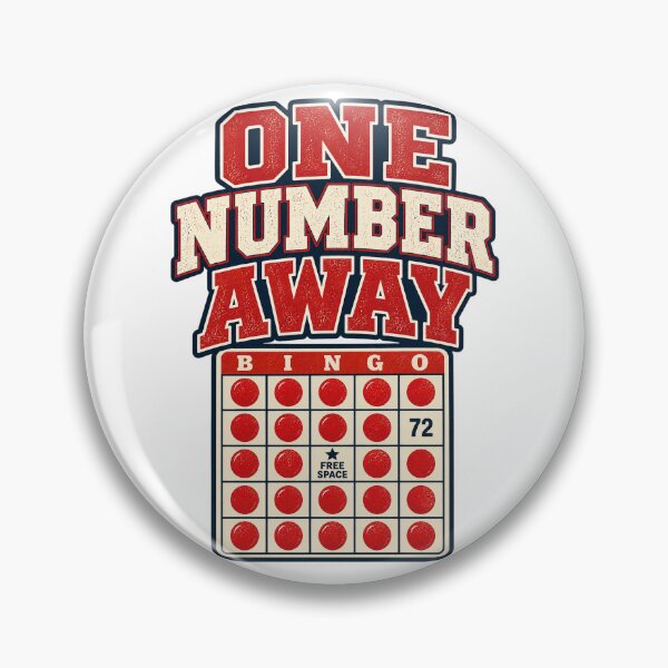 Item preview, One Number Away Funny Bingo Design designed and sold by EastEndTownie.