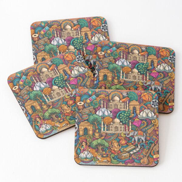 Item preview, 1 Incredible India Culture Festival Doodle Illustration Art designed and sold by ART ATTACK ZONE.