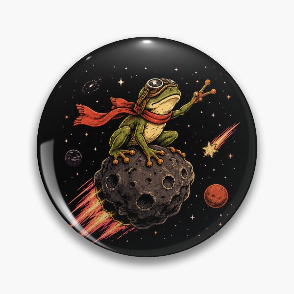Item preview, Frog flying on the asteroid designed and sold by Konvero.