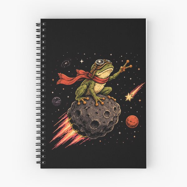 Item preview, Frog flying on the asteroid designed and sold by Konvero.