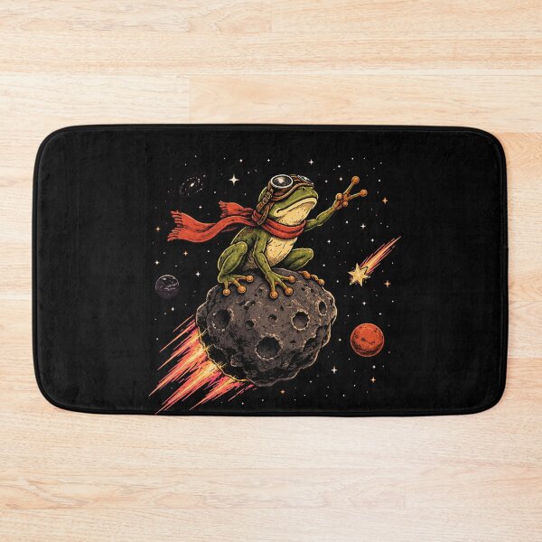 Item preview, Frog flying on the asteroid designed and sold by Konvero.