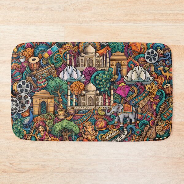 Item preview, 1 Incredible India Culture Festival Doodle Illustration Art designed and sold by ART ATTACK ZONE.