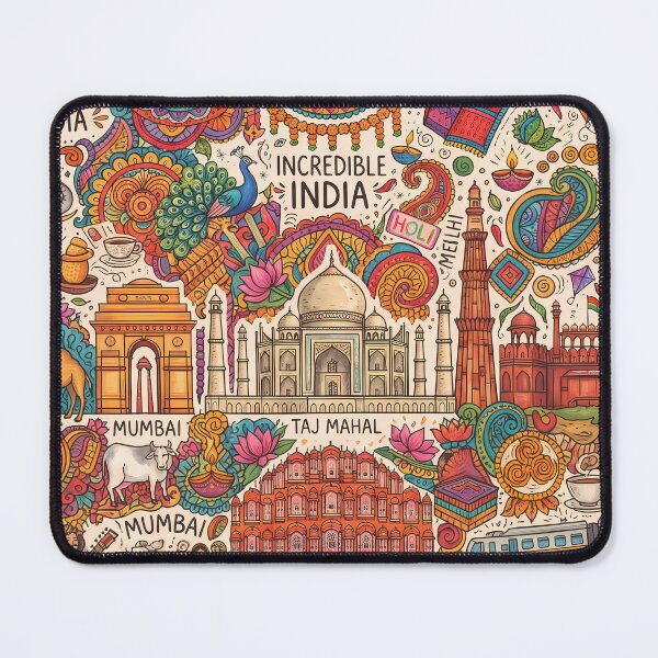 Item preview, 2 Incredible India Culture Festival Doodle Illustration Art designed and sold by ART ATTACK ZONE.