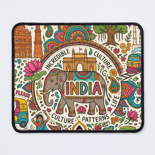 Item preview, 6 Incredible India Culture Festival Doodle Illustration Art designed and sold by ART ATTACK ZONE.