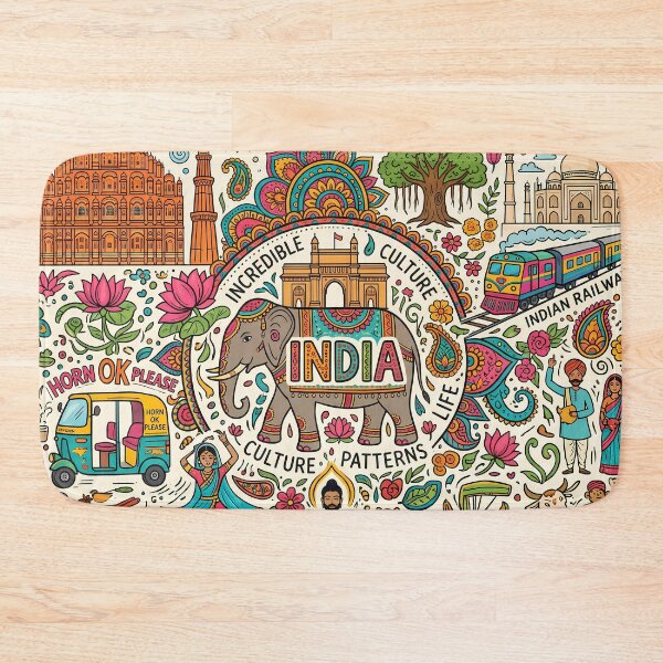 Item preview, 6 Incredible India Culture Festival Doodle Illustration Art designed and sold by ART ATTACK ZONE.
