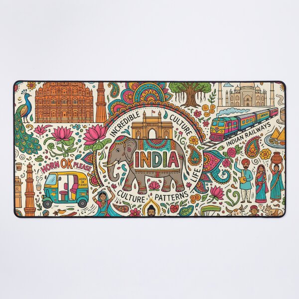 Item preview, 6 Incredible India Culture Festival Doodle Illustration Art designed and sold by ART ATTACK ZONE.