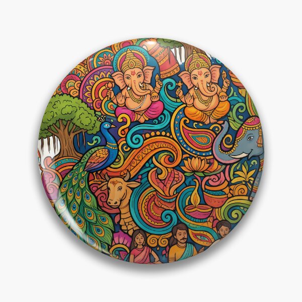 Item preview, 7 Incredible India Culture Festival Doodle Illustration Art designed and sold by ART ATTACK ZONE.