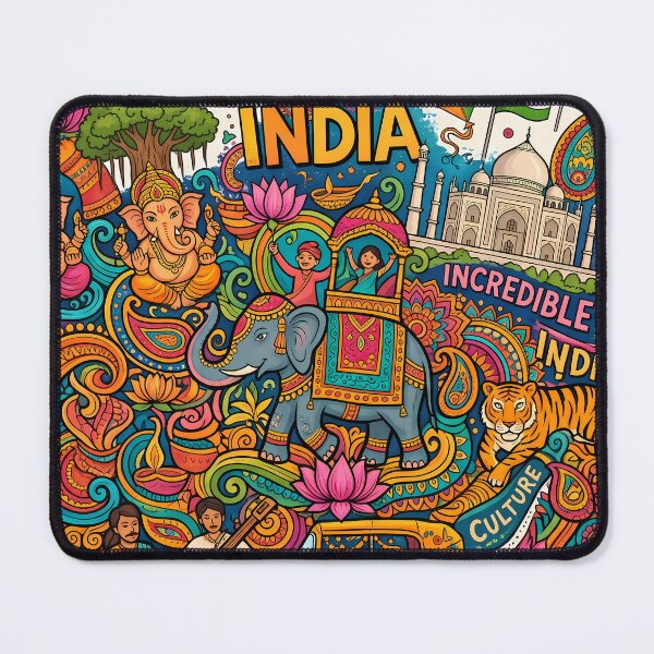 Item preview, 7 Incredible India Culture Festival Doodle Illustration Art designed and sold by ART ATTACK ZONE.