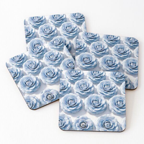 Item preview, Baby Blue Rose Pattern Grid designed and sold by IntelliMindDesigns.