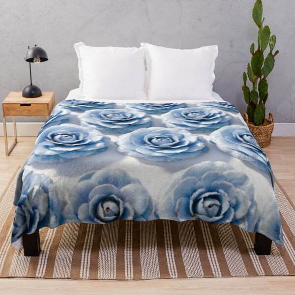 Item preview, Baby Blue Rose Pattern Grid designed and sold by IntelliMindDesigns.