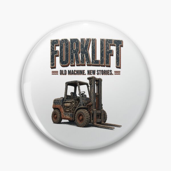 Item preview, Forklift Old Machine New Stories designed and sold by RetroNibylander.
