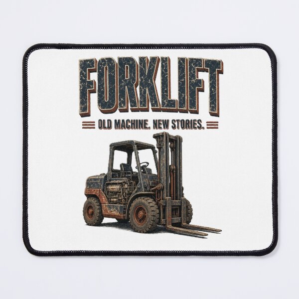 Item preview, Forklift Old Machine New Stories designed and sold by RetroNibylander.
