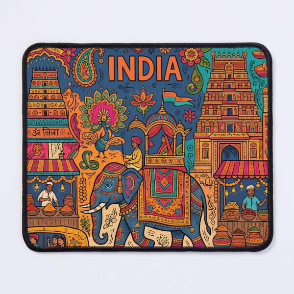 Item preview, 8 Incredible India Culture Festival Doodle Illustration Art designed and sold by ART ATTACK ZONE.