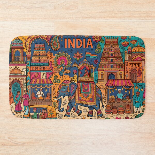 Item preview, 8 Incredible India Culture Festival Doodle Illustration Art designed and sold by ART ATTACK ZONE.